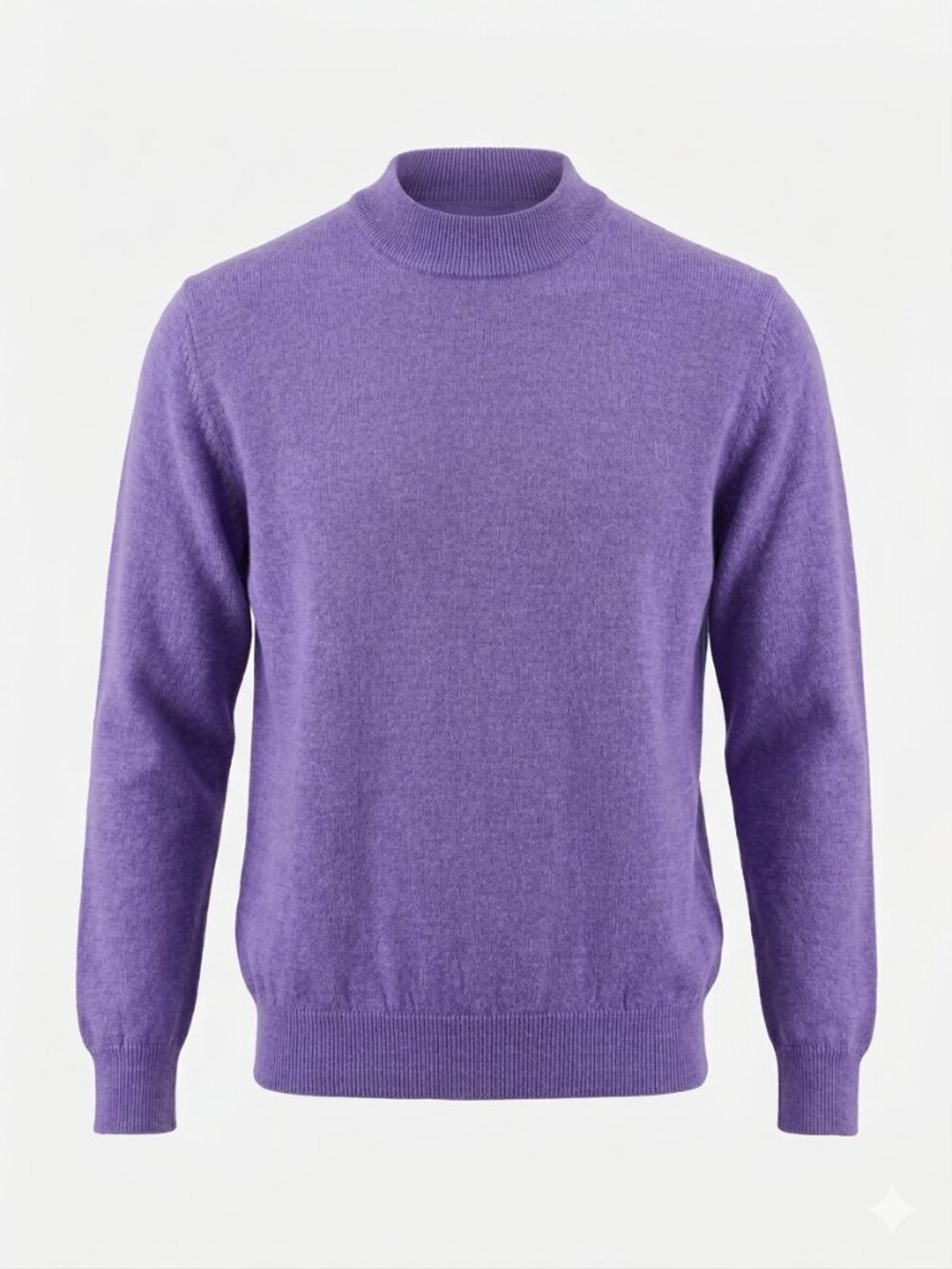 Gran Sasso Italy 100% Virgin Wool L Purple Lavender Sweater Made in Italy